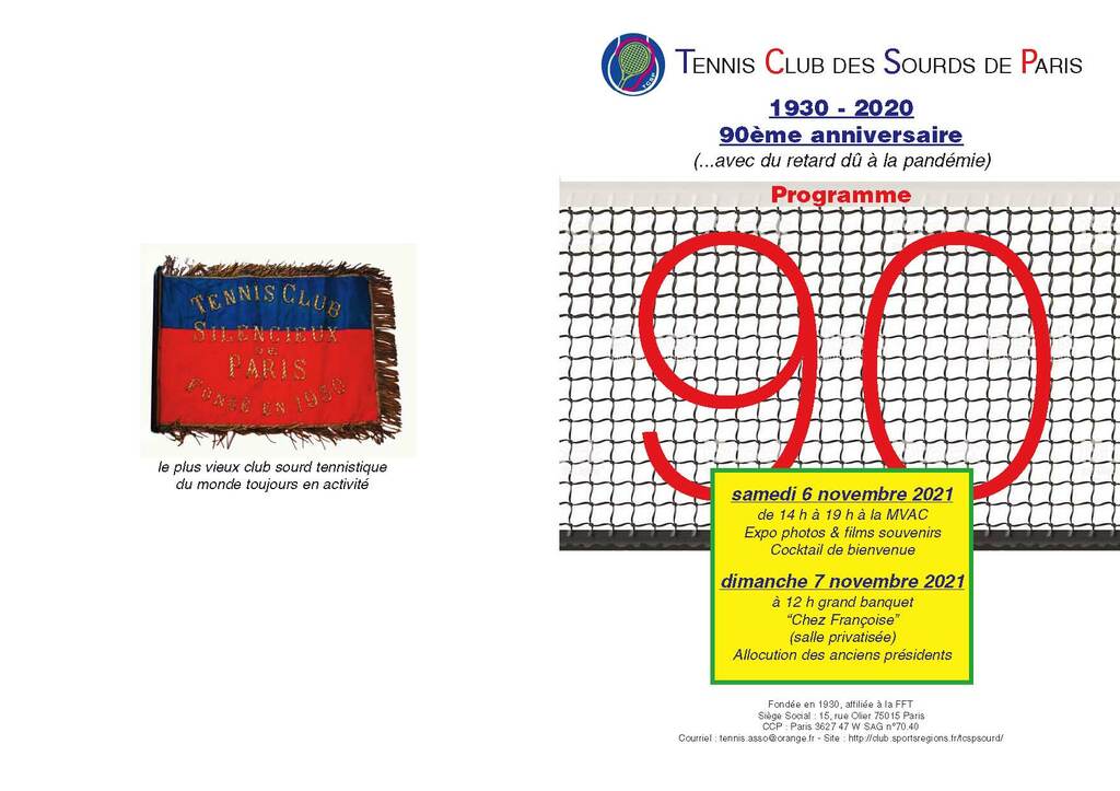 90ème anniversaire du TCSP