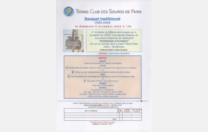 Banquet du 8 novembre 2026
