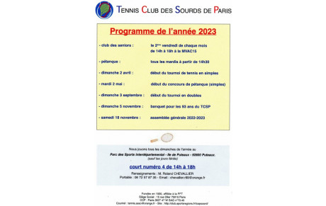Programme 2023