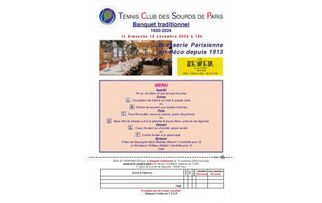 Banquet du 10 novembre 2024